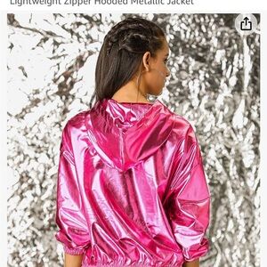 Pink metallic jacket